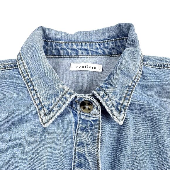 Neuflora Denim Button Down Shirt - Picture 5 of 12